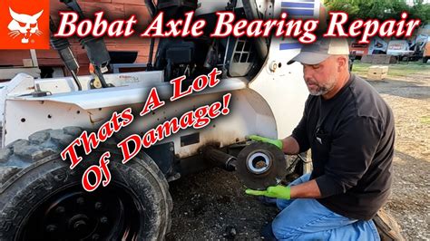 how to remove drive chain bearing on skid steer|440b drive chain replacement.